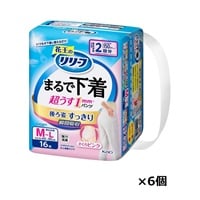 リリーフ パンツタイプ まるで下着 2回分 ピンク M～Lサイズ 花王(16枚×6個)