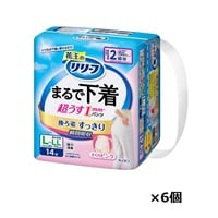 リリーフ パンツタイプ まるで下着 2回分 ピンク L～LLサイズ 花王(14枚×6個)