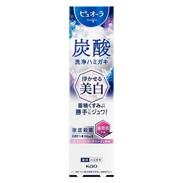 ピュオーラ 炭酸ハミガキ 浮かせる美白 95g 花王