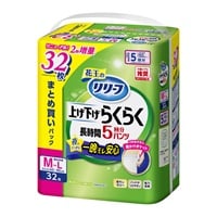 リリーフ パンツタイプ 上げ下げらくらく長時間パンツ 5回分 まとめ買いパック M～L 32枚 花王(32枚)