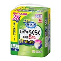 リリーフ パンツタイプ 上げ下げらくらく長時間パンツ 5回分 まとめ買いパック L～LL 28枚 花王(28枚)