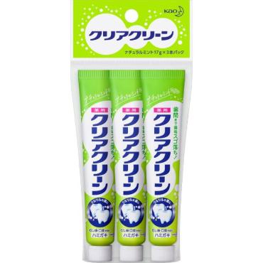 クリアクリーン ナチュラルミント ミニ 17g×3 クリアクリーン 花王