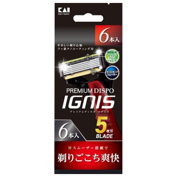 PREMIUM DISPO IGNIS 6本 貝印 KAI 貝印(6本入)