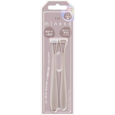 miness プチまゆ用カミソリ 2本 マイネス 貝印(T)
