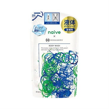 クラシエ ナイーブ ボディソープ（クール）ヘラルボニーデザイン