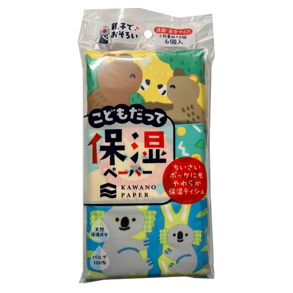 子供だって保湿 Pティシュ 6個 河野製紙(6ｺ)