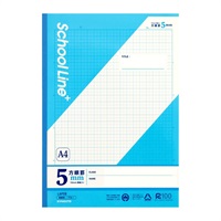 スクールラインプラス A4 方眼罫5mm(ブルー)
