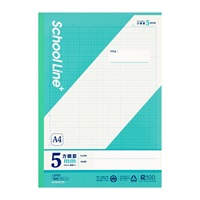 スクールラインプラス A4 方眼罫5mm(グリーン)