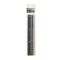 カラー定規 16cm ブラック(KB027BK)