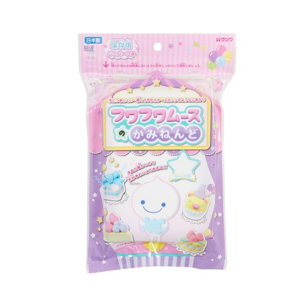 ムースのかみねんど(白)