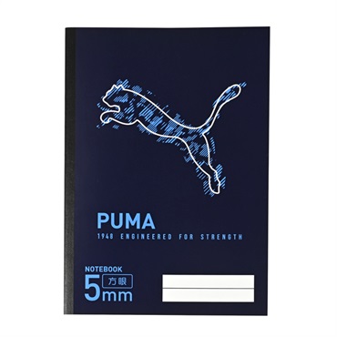 PUMA 自由学習帳 5mm方眼 ネイビー