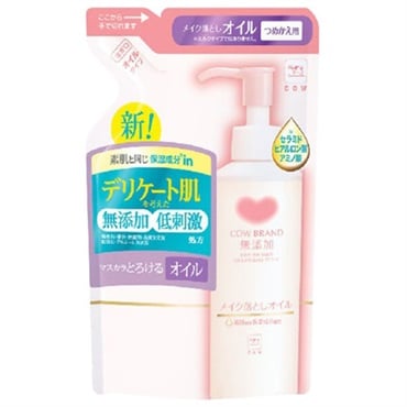 無添加メイク落とし オイル 詰替用 130ml カウブランド COW BRAND 牛乳石鹸