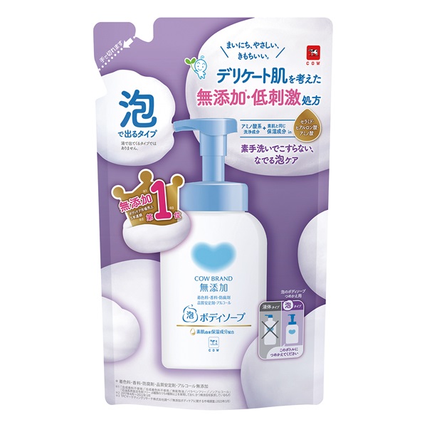 無添加泡のボディソープ 詰替用 450ml カウブランド COW BRAND
