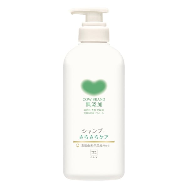 無添加 シャンプー ポンプ付 470ml カウブランド COW BRAND 牛乳石鹸(さらさらケア)