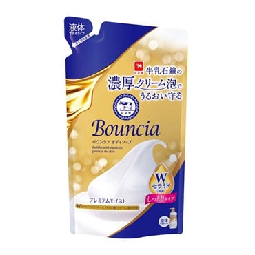 バウンシア ボディソープ プレミアムモイスト   詰替  320ml Bouncia 牛乳石鹸