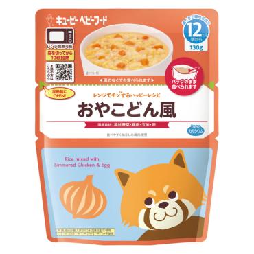 キユーピー　レンジでチンするハッピーレシピ　おやこどん風　130g 12ヵ月頃 1歳頃 離乳食
