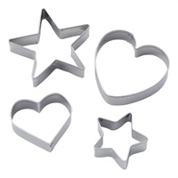 貝印　クッキー抜き型４個セット　製菓用品(スター＆ハート)