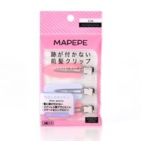 マペペ 跡が付かない前髪クリップ 3個 マペペ MAPEPE シャンティ(ピンク&ホワイト)