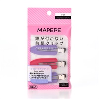 マペペ 跡が付かない前髪クリップ 3個 マペペ MAPEPE シャンティ(パープル&ピンク)