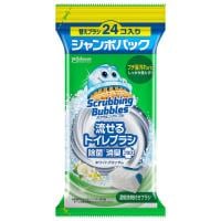 ジョンソン スクラビングバブル 流せるトイレブラシ 替え(ホワイトブロッサム 24個)