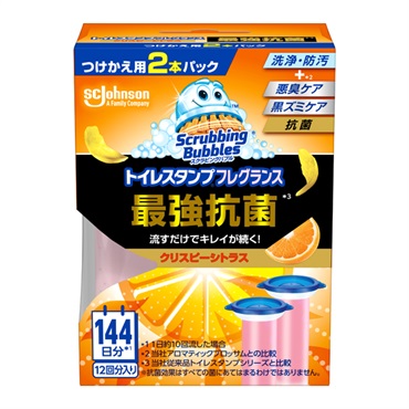 スクラビングバブル トイレスタンプ 最強抗菌 替え 38g×2 スクラビングバブル Scrubbing Bubbles ジョンソン