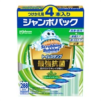 スクラビングバブル トイレスタンプ 最強抗菌 替え 38g×4 スクラビングバブル Scrubbing Bubbles ジョンソン(シャインミントの香り)