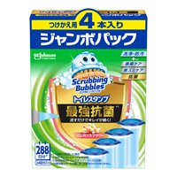 スクラビングバブル トイレスタンプ 最強抗菌 替え 38g×4 スクラビングバブル Scrubbing Bubbles ジョンソン(エレガンスフラワーの香り)