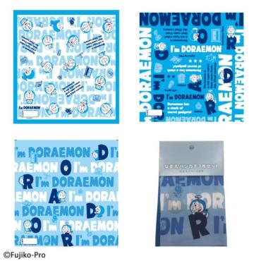 新品未使用　Ｉ&#39;ｍ DORAEMON　ドラえもん　セット② ランチ　ハンカチ ドラえもん I'm Doraemon ネームハンカチ（ピンク・ブルー