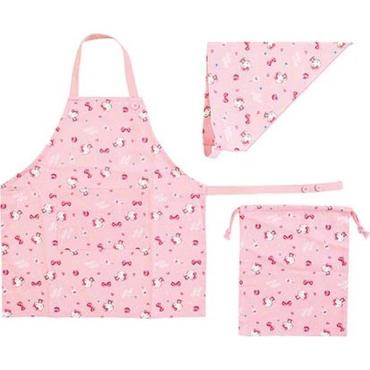 ハローキティ エプロンセット130 4901610429587 学童小物
