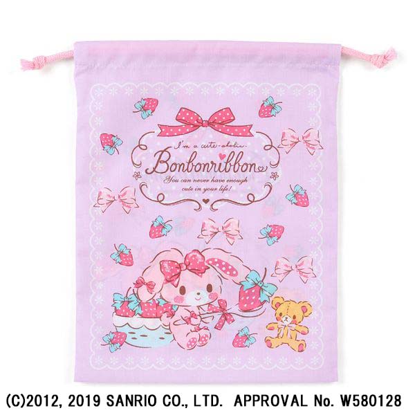 ぼんぼんりぼん 巾着M（イチゴ）4901610645444 | イオン
