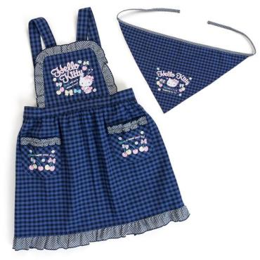 ハローキティ エプロン付きぬいぐるみ ハローキティ エプロン（チェック）110 4901610842188 ランチグッズ