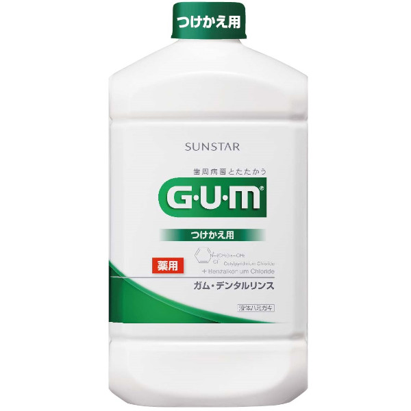 サンスター G・U・M（ガム）デンタルリンス 液体ハミガキ 【医薬部外品】(レギュラー960ml)