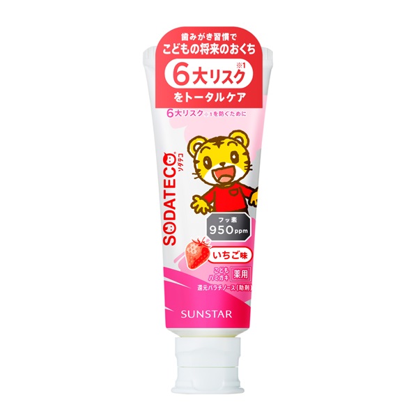 ソダテコ こどもハミガキ 70g SODATECO サンスター 【医薬部外品】(いちご)