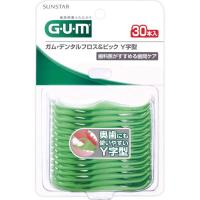 ガム デンタルフロス&ピック Y字型 30本入 ガム G・U・M サンスター(4901616215054)