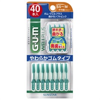 ガム ウェルプラス 曲がるソフトピック SS~M 40本入 ガム G・U・M サンスター(40本)