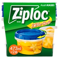 ジップロック スクリューロック 473ml 2個入 ジップロック Ziploc 旭化成ホームプロダクツ(2個)