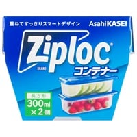 ショッピー雪妹さん専用 ジップロック コンテナー 長方形 300ml 2個入り ジップロック