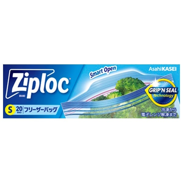旭化成 Ziploc ジップロック フリーザーバッグ M 70枚入 旭化成ホームプロダクツ 業務用ジップロックフリーザーバッグ Ｍ 縦