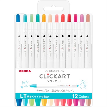 ゼブラ クリッカート 12色セットDKWYSS22(12CLT)