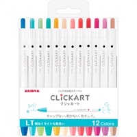 ゼブラ クリッカート 12色セットDKWYSS22(12CLT)