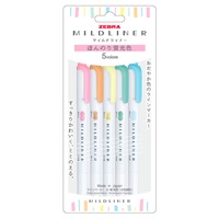 マイルドライナー 5色セット(WKT7‐5C‐N/ほんのり蛍光)