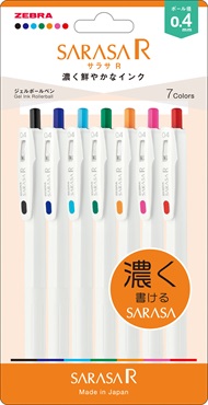 ゼブラ SARASA サラサ R 0．4 7色セット | イオンスタイル