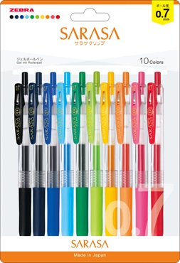 ゼブラ SARASA サラサクリップ0．7 10色セット | イオン