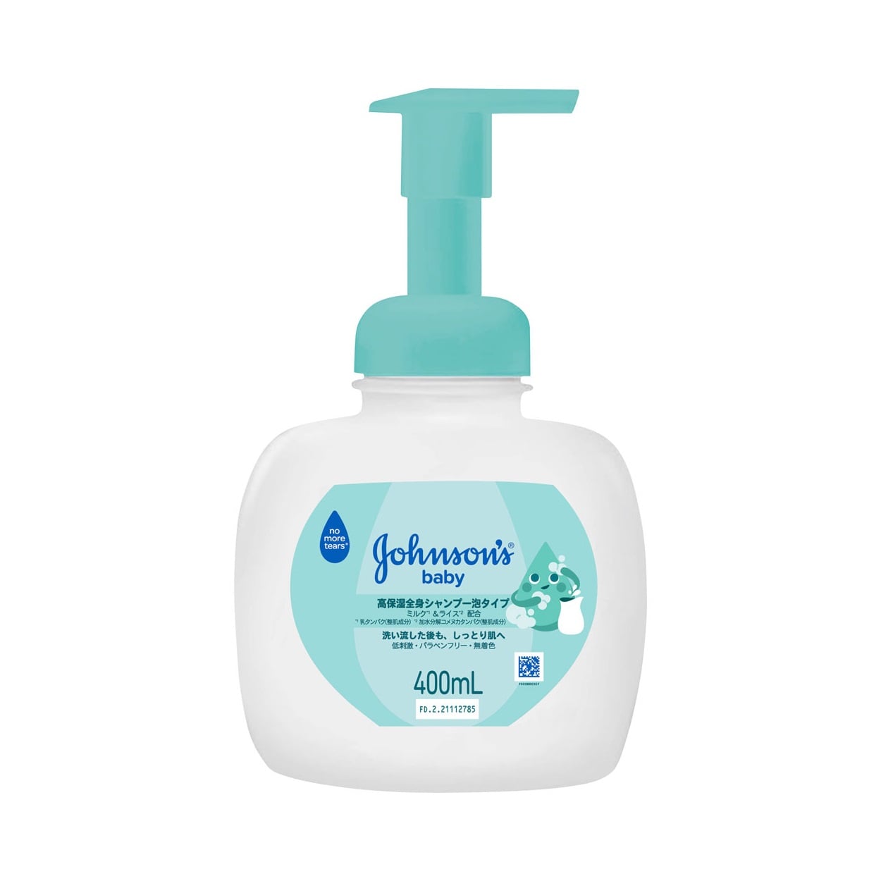 ジョンソンベビー M&R 高保湿 全身シャンプー泡タイプ 本体 400ml 0ヶ月～(4901730250238)