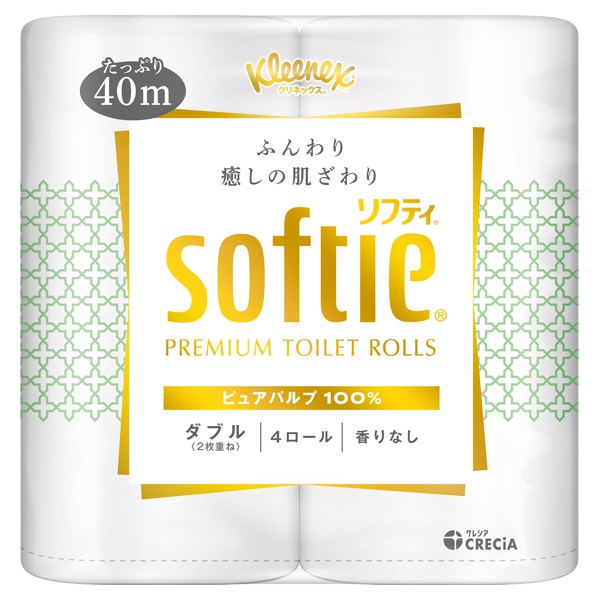 クリネックス ソフティ ダブル 40m4ロール クリネックス Kleenex 日本