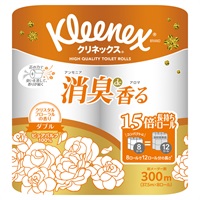 クリネックス 消臭de香る ダブル 37.5m8ロール クリネックス Kleenex 日本製紙クレシア(37.5m8ロール)