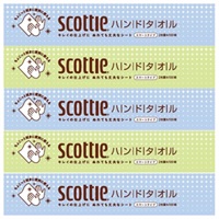 スコッティ ハンドタオル 100 スマートタイプ 5箱パック スコッティ scottie 日本製紙クレシア(100組5個)