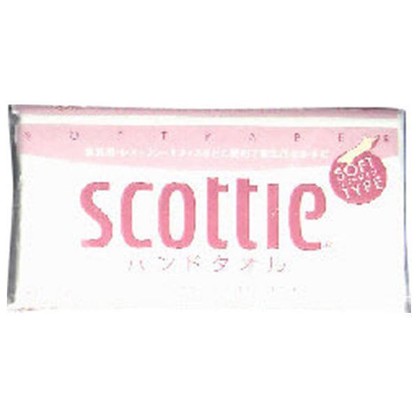 スコッティ ハンドタオル 100組 スコッティ scottie 日本製紙クレシア(100組2枚重ね)