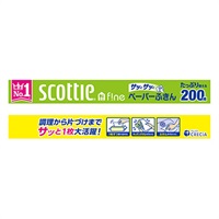 スコッティ ファイン ペーパーふきん サッとサッと 200組 スコッティ scottie 日本製紙クレシア(200組)