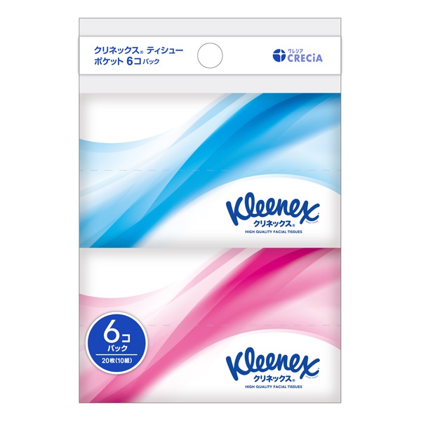クリネックス ティシュー ポケット 10組6個 クリネックス Kleenex 日本